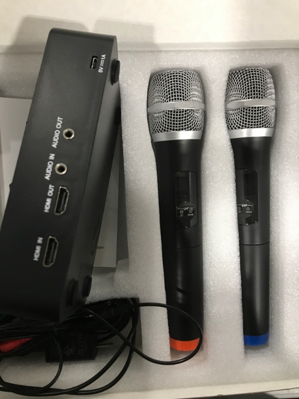 Photo 3 of Portable Karaoke Microphone Mixer System Set