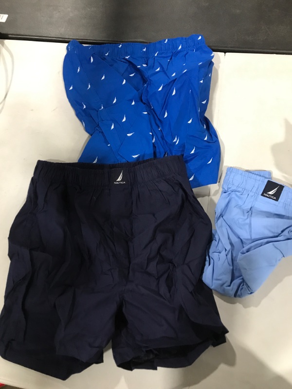 Photo 1 of 3 Pack Of Nautica Boxers Size S Various Shades Of Blue