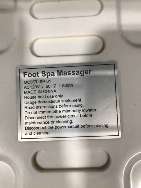 Photo 3 of Foot Spa, Foot Bath Massager with Heat, Bubbles, Pumice Stone, Digital Temperature Control, Red Light, with Ergonomic Massage Rollers , Relax Tired Feet and Relieve Feet Muscle Pain
