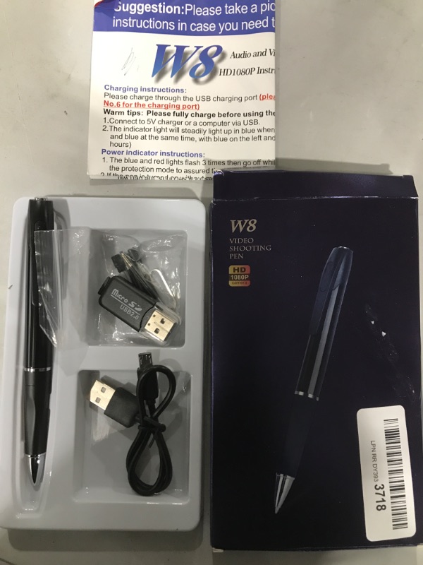 Photo 2 of WISEUP 1080P HD Spy Pen Camera Mini Video Recorder with Photo Taking Function, 16GB Memory Card Built in
