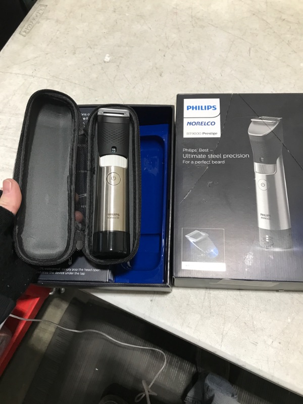 Photo 1 of Philips Norelco Series 9000, Ultimate Precision Beard and Hair Trimmer with Beard Sense Technology for an Even Trim, BT9810/40
