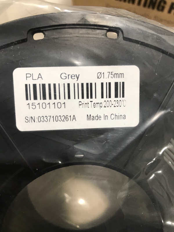 Photo 3 of 3D Printer PLA Filament 1.75, Blue PLA Filament 1.75mm, Fit FDM 3D Printer, 1KG Spool, Dimensional Accuracy +/- 0.02 mm, PLA Grey