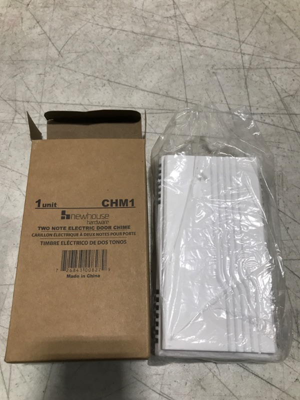 Photo 1 of 2-Note Classic Design Wired Doorbell Chime, White