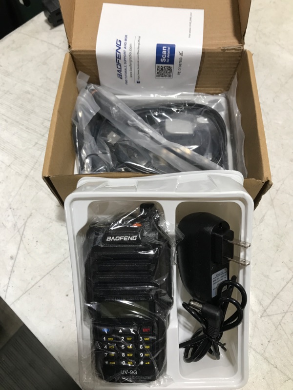 Photo 1 of BAOFENG UV-9G GMRS Radio Waterproof IP67, Outdoors Two Way Radios Long Range Rechargeable, Handheld Dual Band NOAA Scanner, GMRS Repeater Capable, Programming Cable Included
