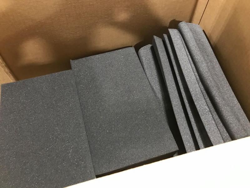 Photo 2 of 4.72"x4.72"x9.6" Sale Acoustic Foam 16 PCS in Black Bass trap Soundproof foam