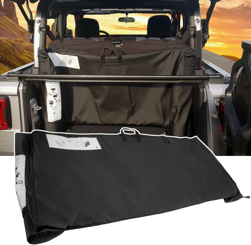 Photo 1 of [2022 Upgrade Version] Soft Top Window Storage Bag fits for 2018 2019 2020 2021 Jeep Wrangler JL JLU Sports Sahara Freedom Rubicon Unlimited 2 Door & 4 Door Replace Oem 68358392AC 