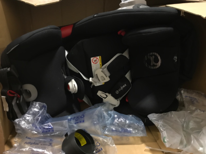 Photo 2 of Cybex Eternis S All-in-One Booster Car Seat Solid Print Lavastone Black
