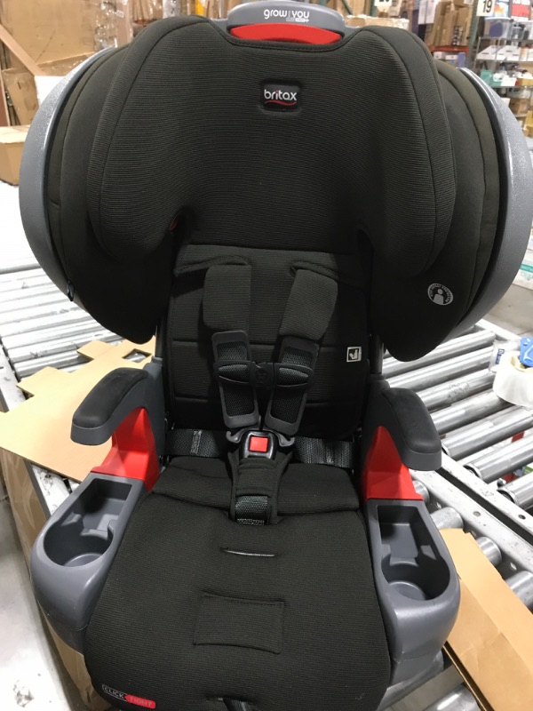 Photo 2 of Britax Grow with You ClickTight Plus Harness-2-Booster Car Seat, Jet Safewash Fabric ClickTight Plus Jet