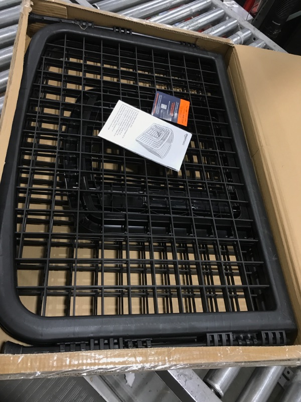 Photo 1 of Amazon Basics 4-Panel Plastic Pet Pen Fence Enclosure With Gate black 24-Inch