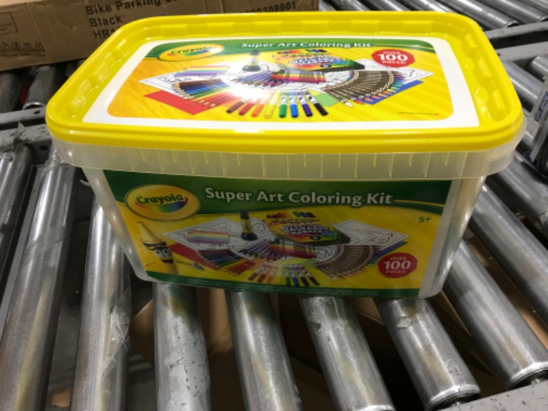 Photo 2 of Crayola Super Art Coloring Kit, Arts & Crafts Gift for Girls & Boys, Styles Vary, 100+ Pcs [Amazon Exclusive]