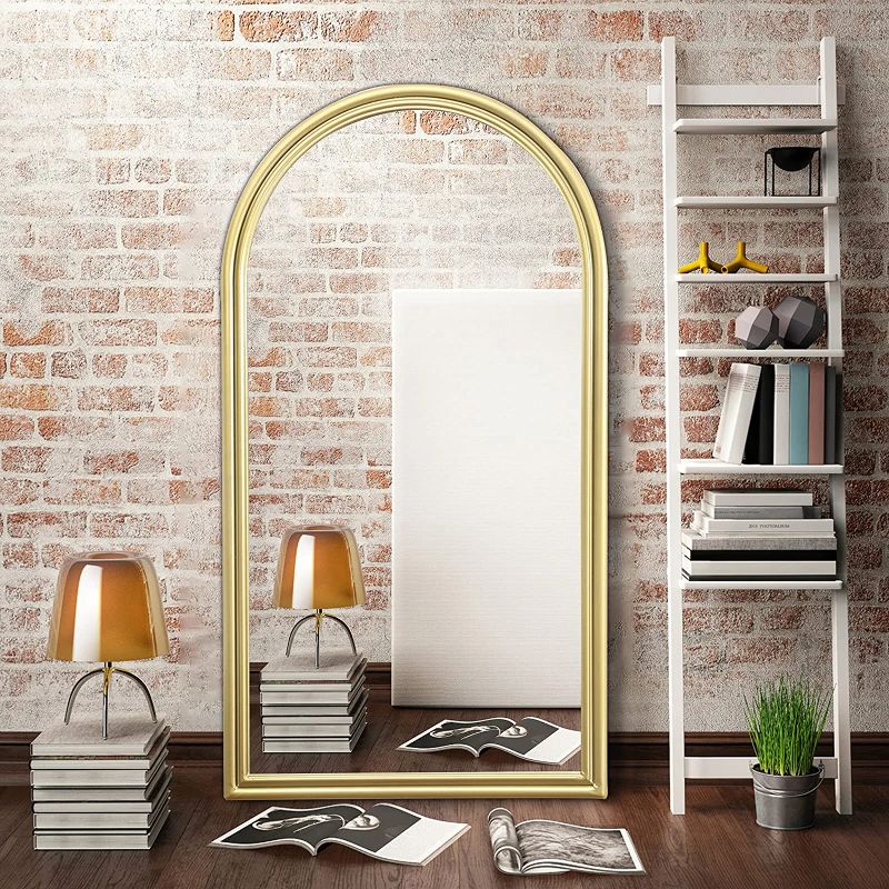 Photo 4 of Arched Wall Mirror Full Length Mirrors Window Hanging Modern Contemporary size 41.3” x0.9”x24”,
minor ding on top