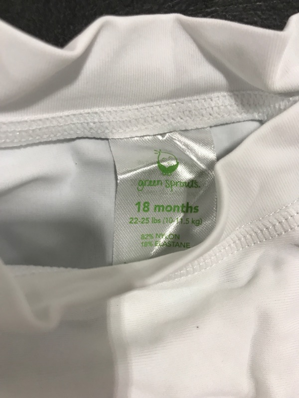 Photo 2 of GREEN SPROUTS TODDLER LONG SLEEVE SHIRT. WHITE. 18 MONTHS. PRIOR USE. 