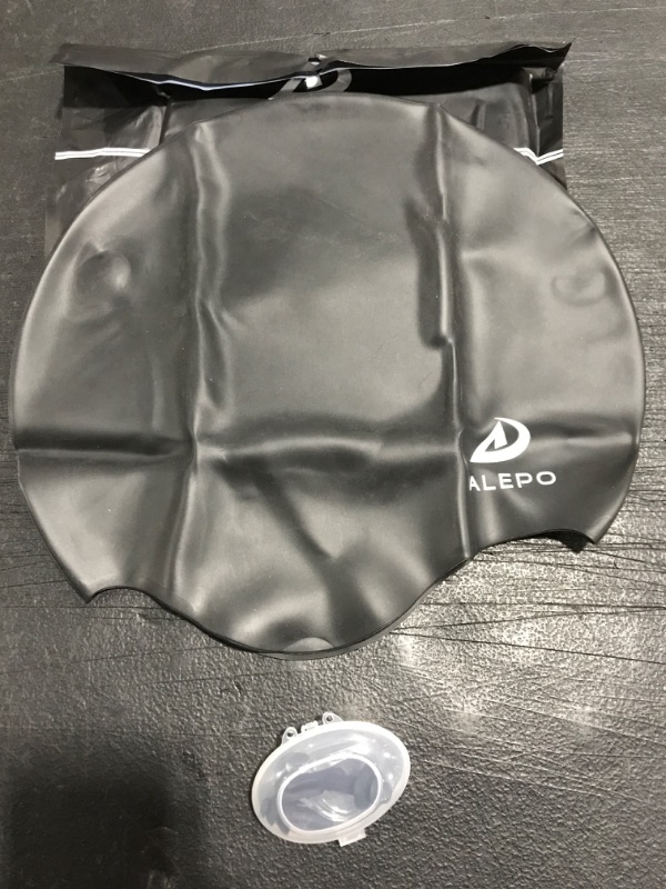 Photo 2 of ALEPO SWIM CAP. BLACK. ONE SIZE. NEW!