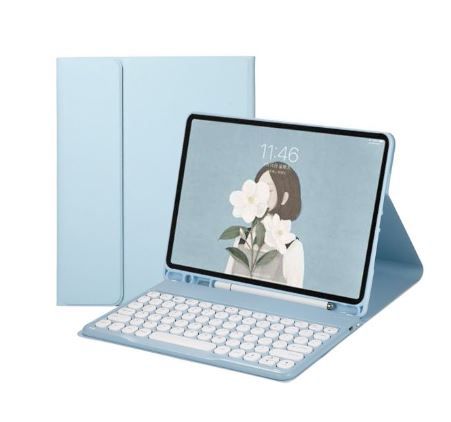Photo 1 of Keyboard Case for iPad 2021 10.2Inch 9th 8th 7th Generation, Wireless Bluetooth Magnetic Detachable Keyboard with Pencil Holder

