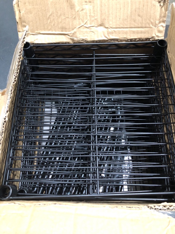 Photo 2 of 5 TIER METAL WIRE STORAGE RACK. BLACK. OPEN BOX. 