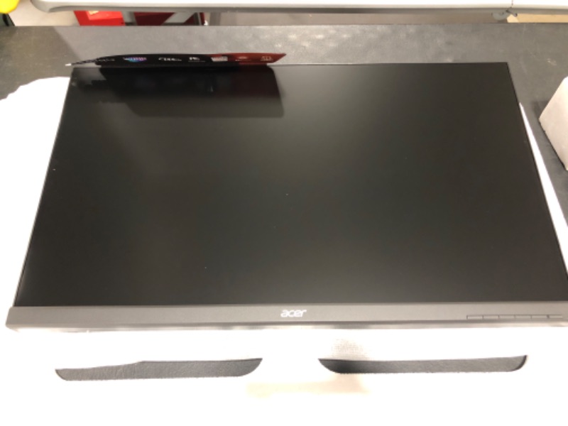 Photo 6 of Acer XF270HU Cbmiiprx 27” WQHD (2560 x 1440) TN AMD FreeSync Gaming Monitor, 144Hz Refresh Rate, 1ms, (Display Port 1.2 & 2 x HDMI Ports),Black. NEW, OPEN BOX. 
