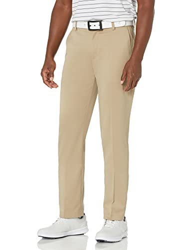 Photo 1 of Amazon Essentials Men's Straight-Fit Stretch Golf Pant, Khaki Brown, 36W X 32L
