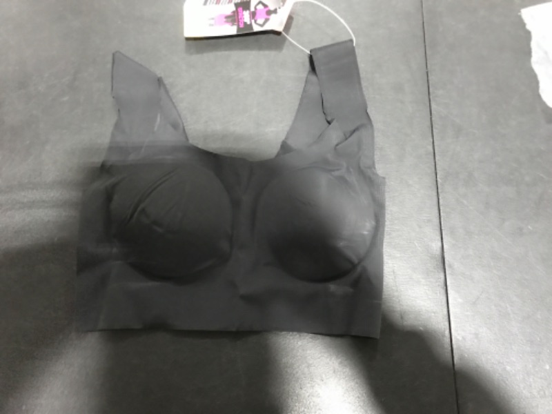 Photo 2 of Bali Comfort Revolution Wireless T-Shirt Bra, Wireless Full-Coverage Bra, Pullover Wirefree T-Shirt Bra X-Small Black