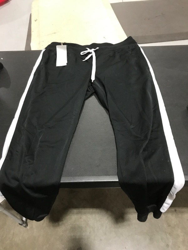 Photo 2 of adidas Women's Aeroready Sereno Cut 3-Stripes Slim Tapered Tracksuit Bottoms Small Black/White