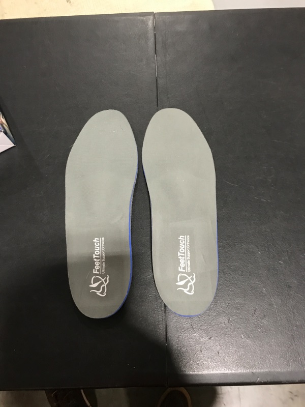 Photo 2 of {200+lbs} FeetTouch Strong Arch Support Orthotics for Metatarsal Pain,Plantar Fasciitis,Morton's Neuroma,Ball of Foot Pain Relief,Flat Feet with Poron Heel Cushion Men13-13.5/Women15-15.5 Grey