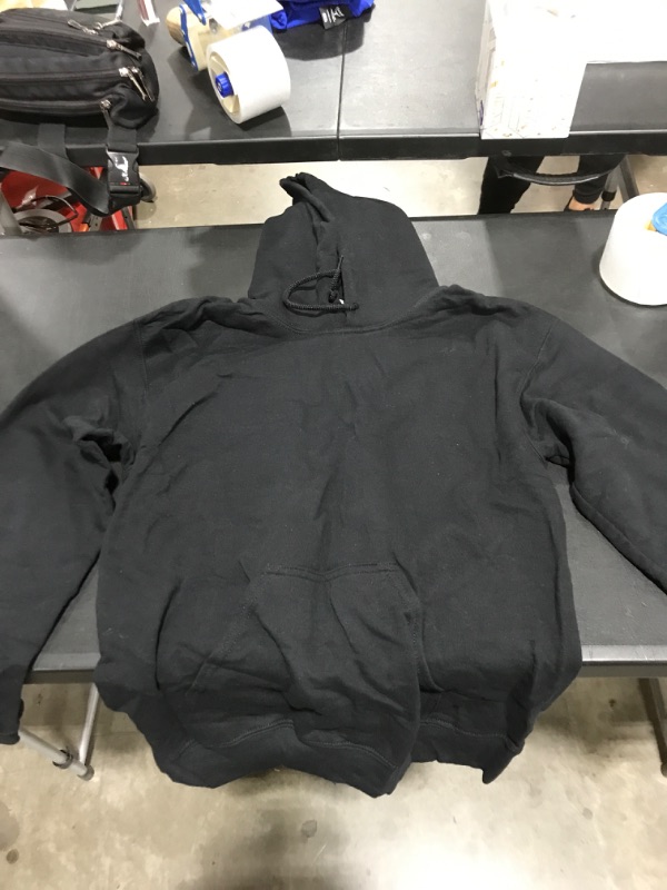 Photo 1 of Gildan Adult Fleece Hooded Sweatshirt, Style G18500 Small Black