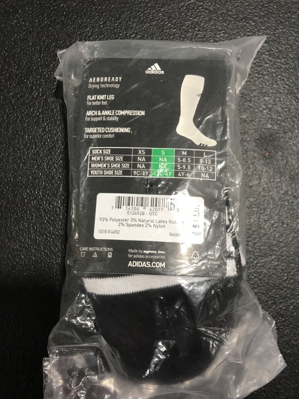 Photo 3 of Adidas Rivalry Over the Calf Socks 2 Pack Black, Small - Team Socks at Academy Sports
