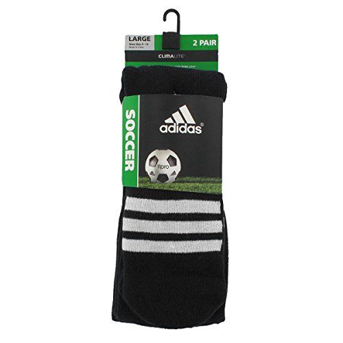 Photo 1 of Adidas Rivalry Over the Calf Socks 2 Pack Black, Small - Team Socks at Academy Sports
