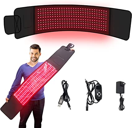 Photo 1 of ADVASUN Red Light Wrap Devices for Body Near 850nm and Deep 660nm Led Red Light Belt Back Body Pad,Home Use Wearable Belt for Waist,Joints,Muscle(Black-300pcs)