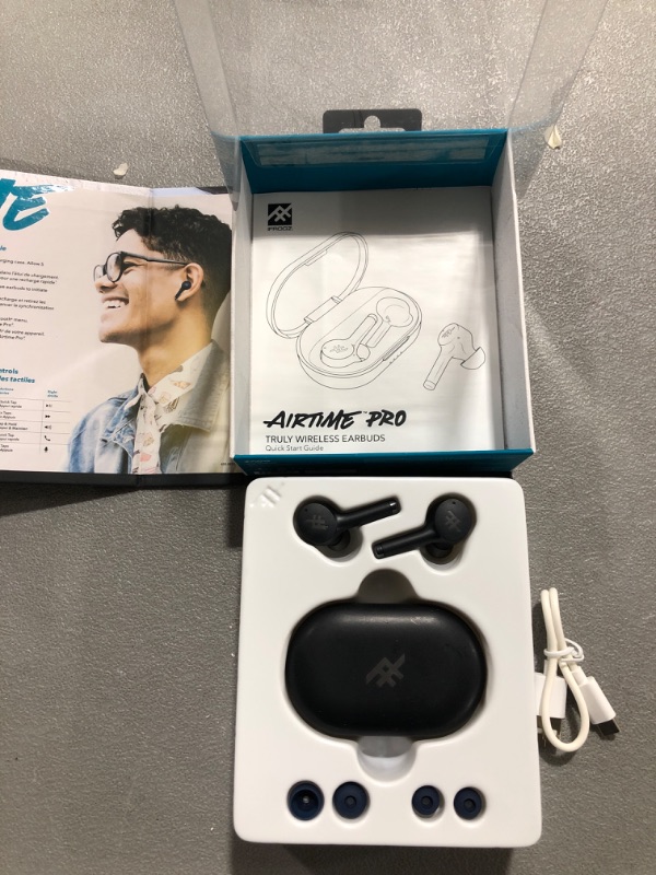 Photo 2 of Ifrogz Airtime Pro True Wireless Bluetooth Earbuds - Blue