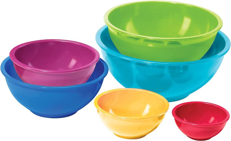 Photo 1 of  6-Piece Mixing Bowl Set, Assorted Color