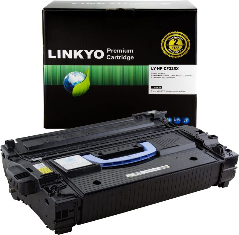 Photo 1 of LINKYO Remanufactured Toner Cartridge Replacement for HP 25X CF325X (Black, High Yield) https://a.co/d/fE0Fh3F