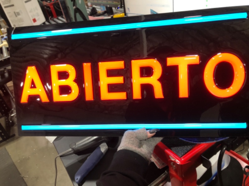 Photo 2 of  LED Spanish"Open" Sign 