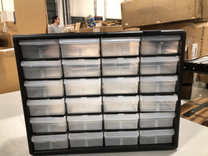 Photo 1 of 16 Drawer Plastic Parts Storage Hardware and Craft Cabinet,