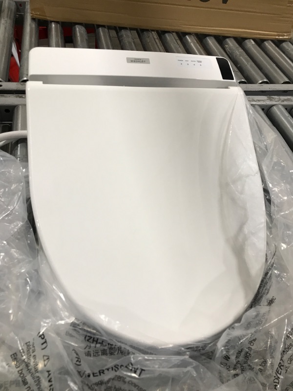 Photo 5 of **incomplete for parts only** TOTO SW2043R#01 C200 Electronic Bidet Toilet Cleansing Water, Heated Seat, Deodorizer, Warm Air Dryer, and PREMIST, Round, Cotton White Cotton White Round Cleansing Water 