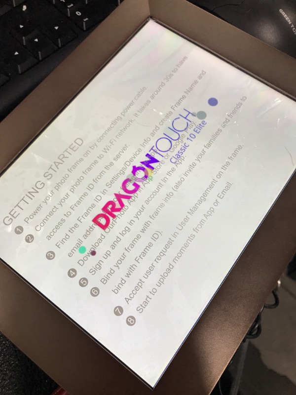 Photo 3 of Dragon Touch 10 Inch WiFi Digital Picture Frame,Adjustable Magnetic Stand,IPS Touch Screen HD Display,16GB Storage,Motion Sensor,Auto-Rotate,Share Photos and Video via App and E-mail(Classic 10 Elite)
