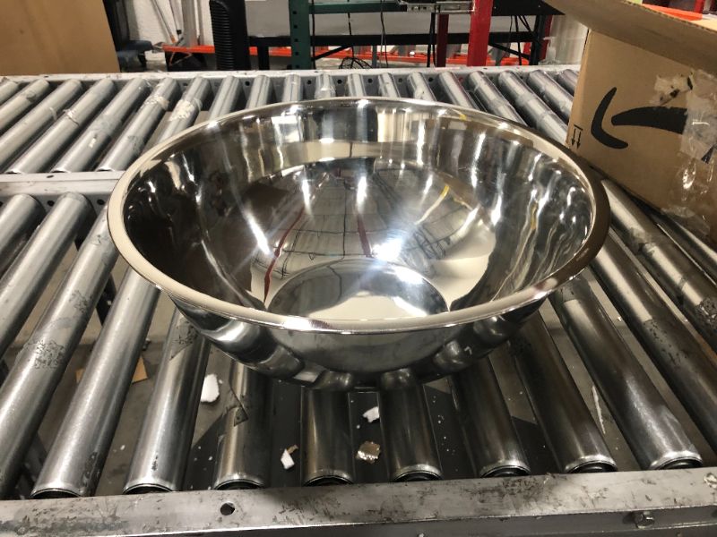 Photo 2 of 1190 22 Qt. Heavy Duty Deep Stainless Steel Mixing Bowl
