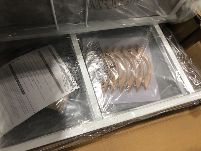 Photo 1 of Crestlive Products Vertical Dresser Storage Tower - Sturdy Steel Frame, Wood Top, Easy Pull Fabric Bins, Wood Handles - Organizer Unit for Bedroom, Hallway, Entryway, Closets - 6 Drawers (Light Grey) 6 Drawers Light Gray