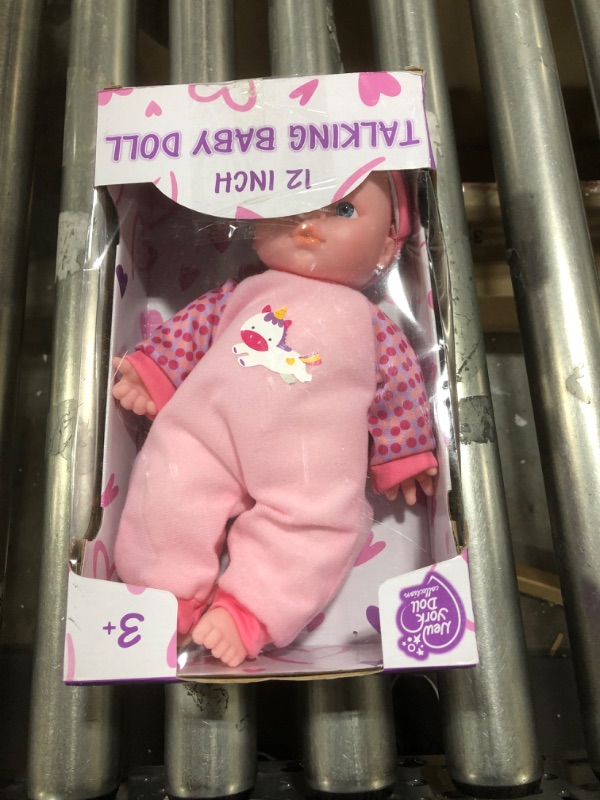 Photo 2 of 12 Inch Baby Dolls for 3 Year Old Girls - Soft Body Interactive Baby Doll That Can Talk, Cry, Sing and Laugh - Makes Cute Gibberish Sounds - (Caucasian, African American Baby Doll Available)