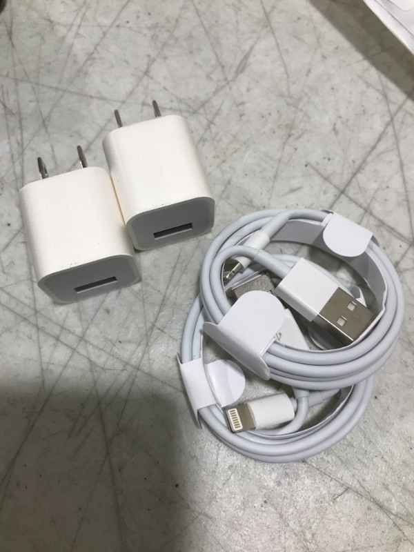 Photo 1 of 2 Apple certified power adapters with charging cords