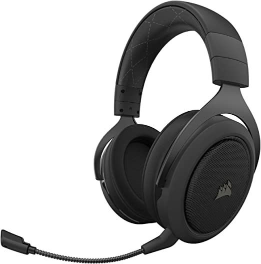 Photo 1 of Corsair HS70 Pro Wireless Gaming Headset - 7.1 Surround Sound Headphones for PC, MacOS, PS5, PS4 - Discord Certified - 50mm Drivers – Carbon
