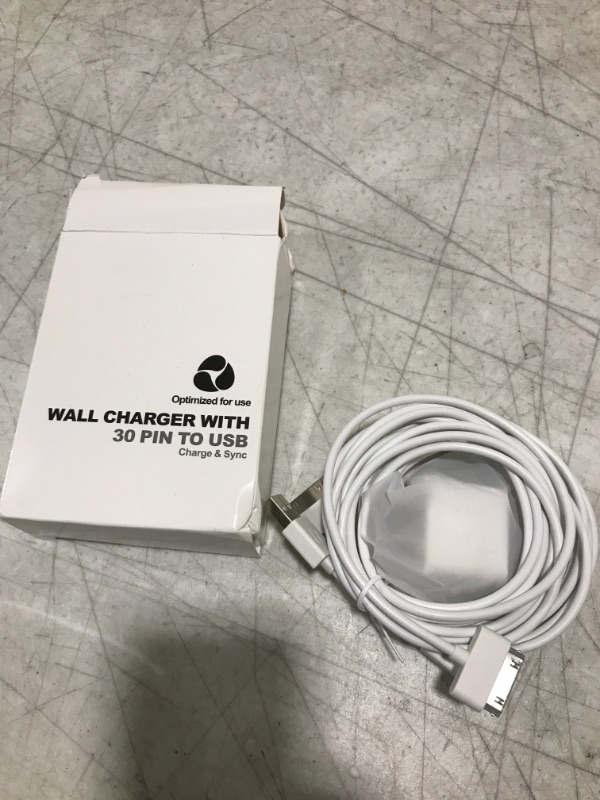 Photo 1 of wall charger with 30 pin to USB