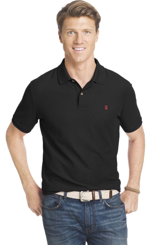 Photo 1 of 3X IZOD Mens Short Sleeve Polo Shirt Big and Tall, 3x-large , Black
