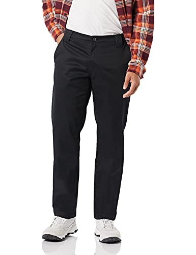 Photo 1 of Amazon Essentials Men's Stain & Wrinkle Resistant Slim-Fit Stretch Work Pant, Black, 29W X 30L

