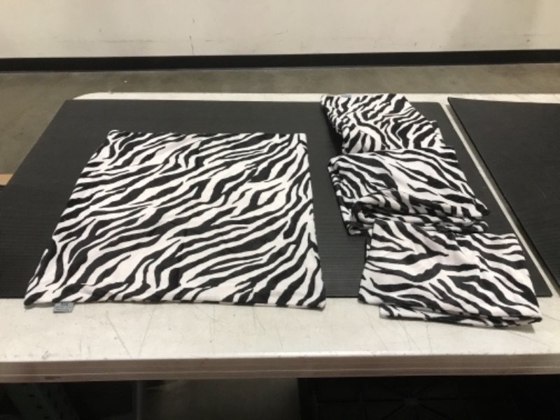 Photo 1 of 4 PIECE ZEBRA CUSSION COVERS 17X18