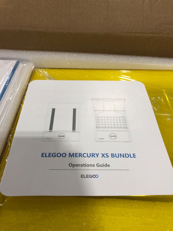 Photo 4 of ELEGOO Mercury XS Bundle with Separate Washing and Curing Station for Large Resin 3D Printed Models, Compatible with Saturn and Mars LCD 3D Printers, with a Handheld UV Lamp