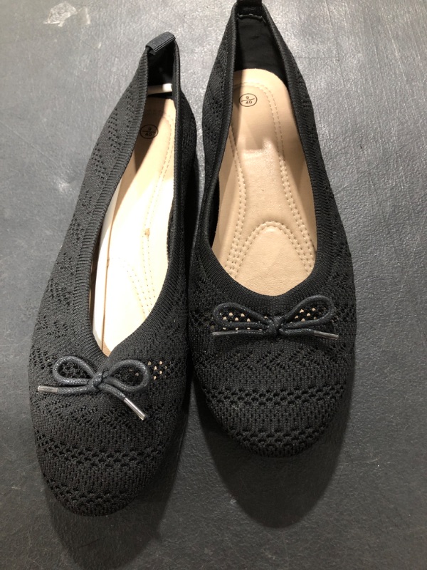Photo 1 of  Women's Casual Flats for Women Mesh Comfortable Slip on Dressy Flats SIZE - 9 BLACK 