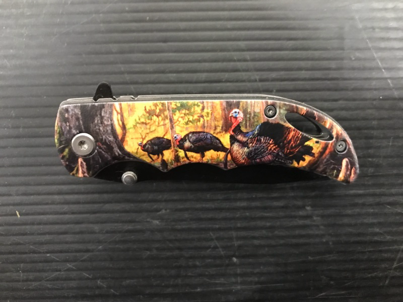 Photo 1 of 3.5" Blade- Folding pocket knife-wild turkeys