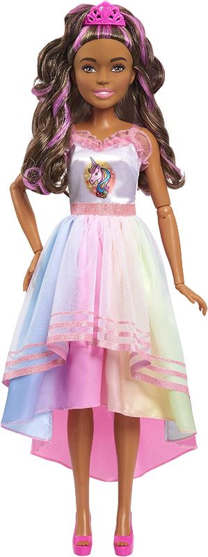 Photo 1 of Barbie 28-inch Best Fashion Friend Unicorn Party Doll, Brown Hair, Amazon Exclusive, by Just Play--- 2 ct
