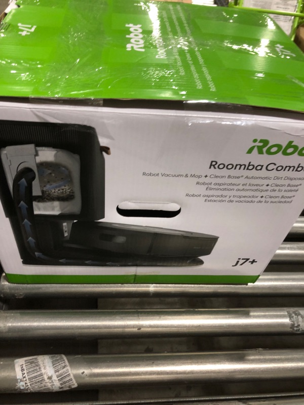 Photo 5 of iRobot® Roomba Combo™ j7+ Self-Emptying Robot Vacuum & Mop - Automatically vacuums and mops without needing to avoid carpets, Identifies & Avoids Obstacles, Smart Mapping, Alexa, Ideal for Pets