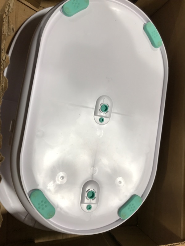 Photo 5 of 4-in-1 Grow-with-Me Bath Tub by Frida Baby Transforms Infant Bathtub to Toddler Bath Seat with Backrest for Assisted Sitting in Tub